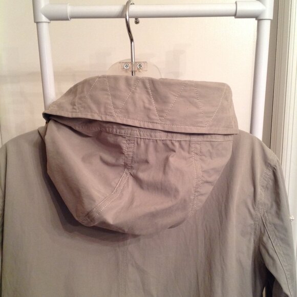 Stellah Pearl Embellished Long Light Jacket Coat w/ Hood - Picture 6 of 10